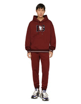 Jersey hoodie with patch - | Dolce & Gabbana