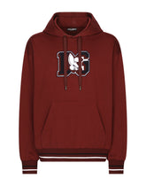 Jersey hoodie with patch - | Dolce & Gabbana