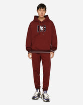 Jersey hoodie with patch - | Dolce & Gabbana