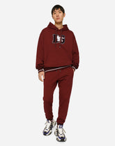 Jersey hoodie with patch - | Dolce & Gabbana