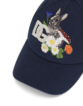 Cotton baseball cap with DG patch - | Dolce & Gabbana