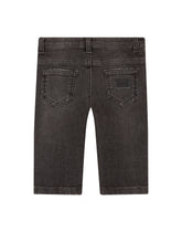 Gray wash regular-fit stretch jeans - | Dolce & Gabbana