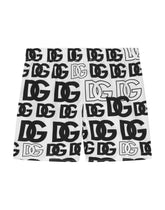 Nylon swim trunks with DG logo print - | Dolce & Gabbana