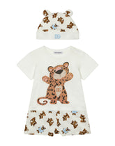 2-piece gift set in baby leopard-print jersey - | Dolce & Gabbana