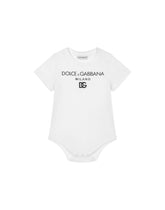2-babygrow gift set in logo-print jersey - | Dolce & Gabbana