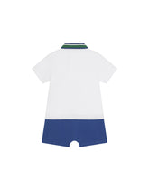 Cotton pique onesie with DG sport patch - | Dolce & Gabbana