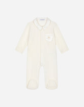 Interlock onesie with duchesse details - | Dolce & Gabbana