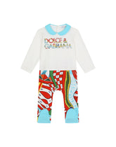 3-piece gift set in Carretto-print jersey - | Dolce & Gabbana