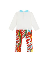 3-piece gift set in Carretto-print jersey - | Dolce & Gabbana