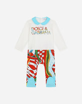 3-piece gift set in Carretto-print jersey - | Dolce & Gabbana