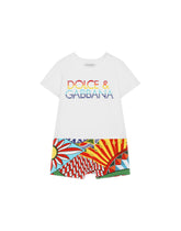 Carretto-print jersey onesie - | Dolce & Gabbana