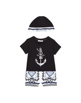 2-piece gift set in Marina-print jersey - | Dolce & Gabbana
