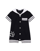 Jersey onesie with front pocket - | Dolce & Gabbana
