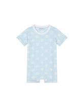 Jersey romper suit with DG logo print - | Dolce & Gabbana