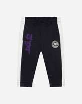 Jersey jogging pants with DG sport patch - | Dolce & Gabbana
