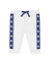 Jersey jogging pants with DG logo band - | Dolce & Gabbana