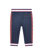 Stretch jersey denim jogging pants - | Dolce & Gabbana