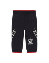 Jersey jogging pants with DG logo band - | Dolce & Gabbana