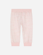 Jersey jogging pants with Logomania print - | Dolce & Gabbana