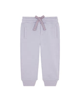 Jersey jogging pants with logo tag - | Dolce & Gabbana