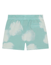 Jersey jogging shorts with cloud print - | Dolce & Gabbana