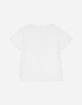 Jersey T-shirt with DG logo patch - | Dolce & Gabbana