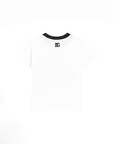 Jersey T-shirt with Dolce&Gabbana logo - | Dolce & Gabbana