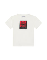 Jersey T-shirt with mini-leopard print - | Dolce & Gabbana