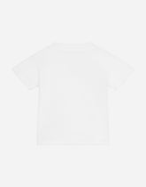 Jersey round-neck T-shirt with DG sport patch - | Dolce & Gabbana