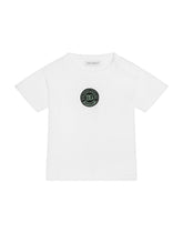 Jersey round-neck T-shirt with DG sport patch - | Dolce & Gabbana