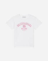 Jerseyt-shirt with dolce&gabbana print - | Dolce & Gabbana