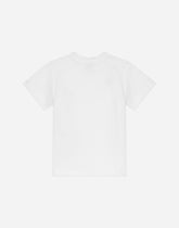 Jersey T-shirt with logo print - | Dolce & Gabbana