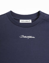 Jersey T-shirt with Dolce&Gabbana logo - | Dolce & Gabbana