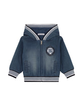 Jersey denim hoodie - | Dolce & Gabbana