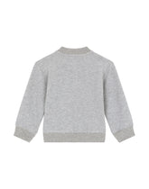 Zip-up jersey sweatshirt with DG laurel patch - | Dolce & Gabbana