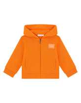 Jersey hoodie with plate - | Dolce & Gabbana