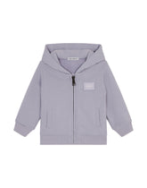 Jersey hoodie with plate - | Dolce & Gabbana