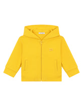 Jersey hoodie with DG logo embroidery - | Dolce & Gabbana