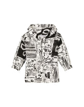 Jersey hoodie with graffiti print - | Dolce & Gabbana
