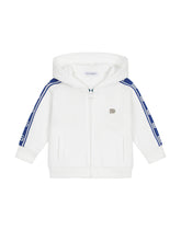Jersey hoodie with DG logo band - | Dolce & Gabbana