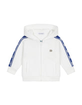 Jersey hoodie with DG logo band - | Dolce & Gabbana