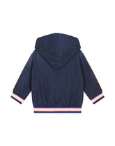 Jersey denim hoodie - | Dolce & Gabbana