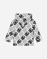 Jersey hoodie with DG logo print - | Dolce & Gabbana