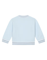 Zip-up jersey sweatshirt with logo print - | Dolce & Gabbana