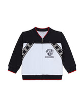 Zip-up jersey sweatshirt with DG logo band - | Dolce & Gabbana