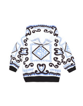 Zip-up hoodie with Marina print - | Dolce & Gabbana