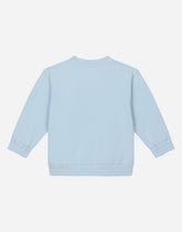 Round-neck sweatshirt with logo print - | Dolce & Gabbana