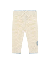 Knit pants with DG logo patch - | Dolce & Gabbana