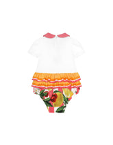 2-piece jersey and poplin gift set with lemon and cherry print - | Dolce & Gabbana
