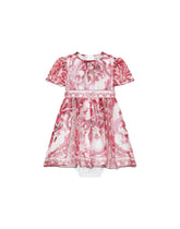 Majolica-print chiffon midi dress - | Dolce & Gabbana